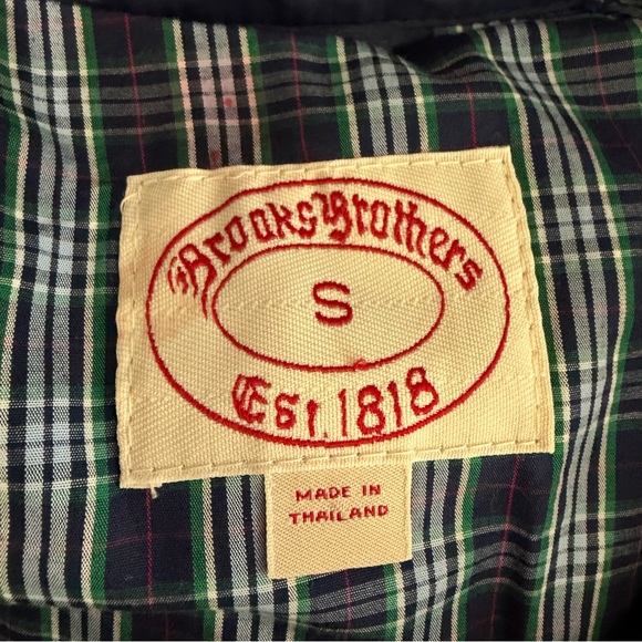 Brooks Brothers navy blue down fill puffer vest 23438 - Picture 5 of 8